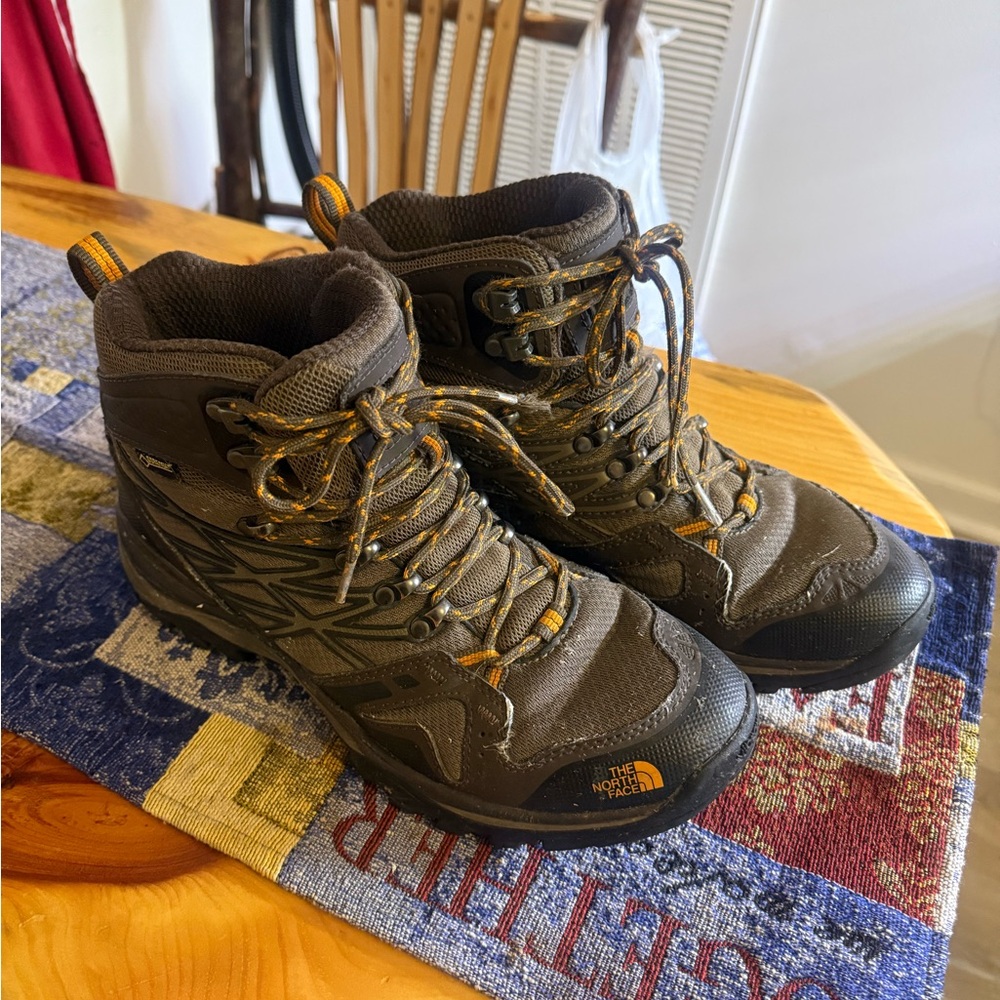 The North Face Brown and Black Hiking Boots